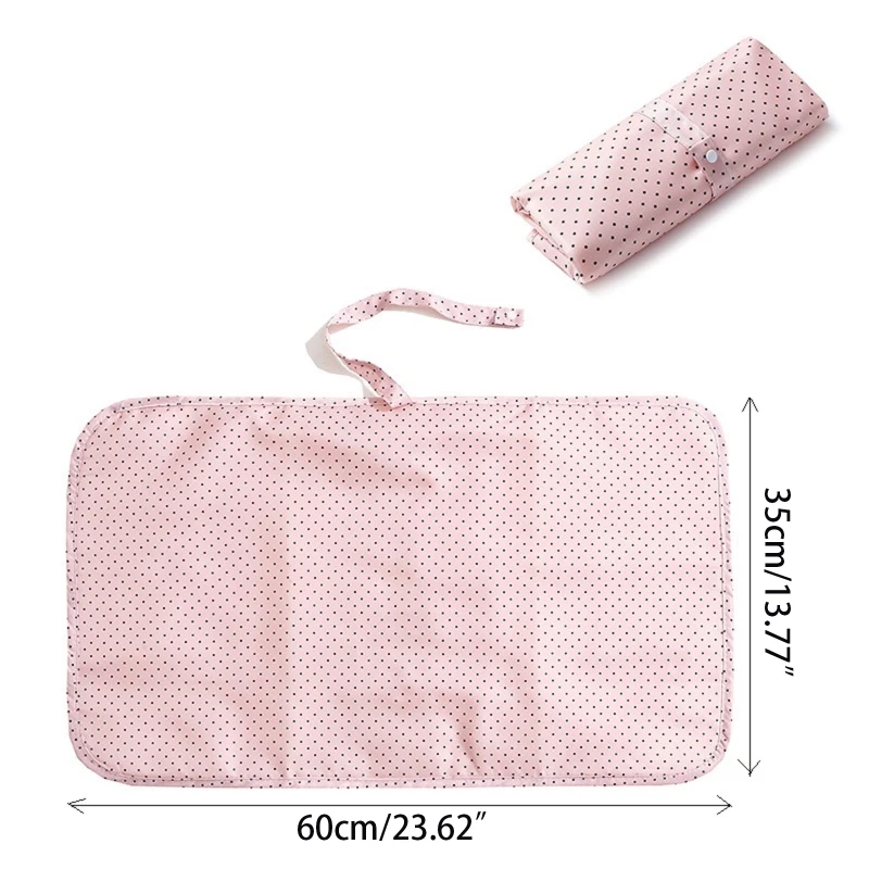 Portable Waterproof Diaper Changing Mat Nylon Foldable Nappy Pad Supplies Baby Girls Boys Outdoor Traveling Washable N1HB diaper changing pad,diaper changing mat