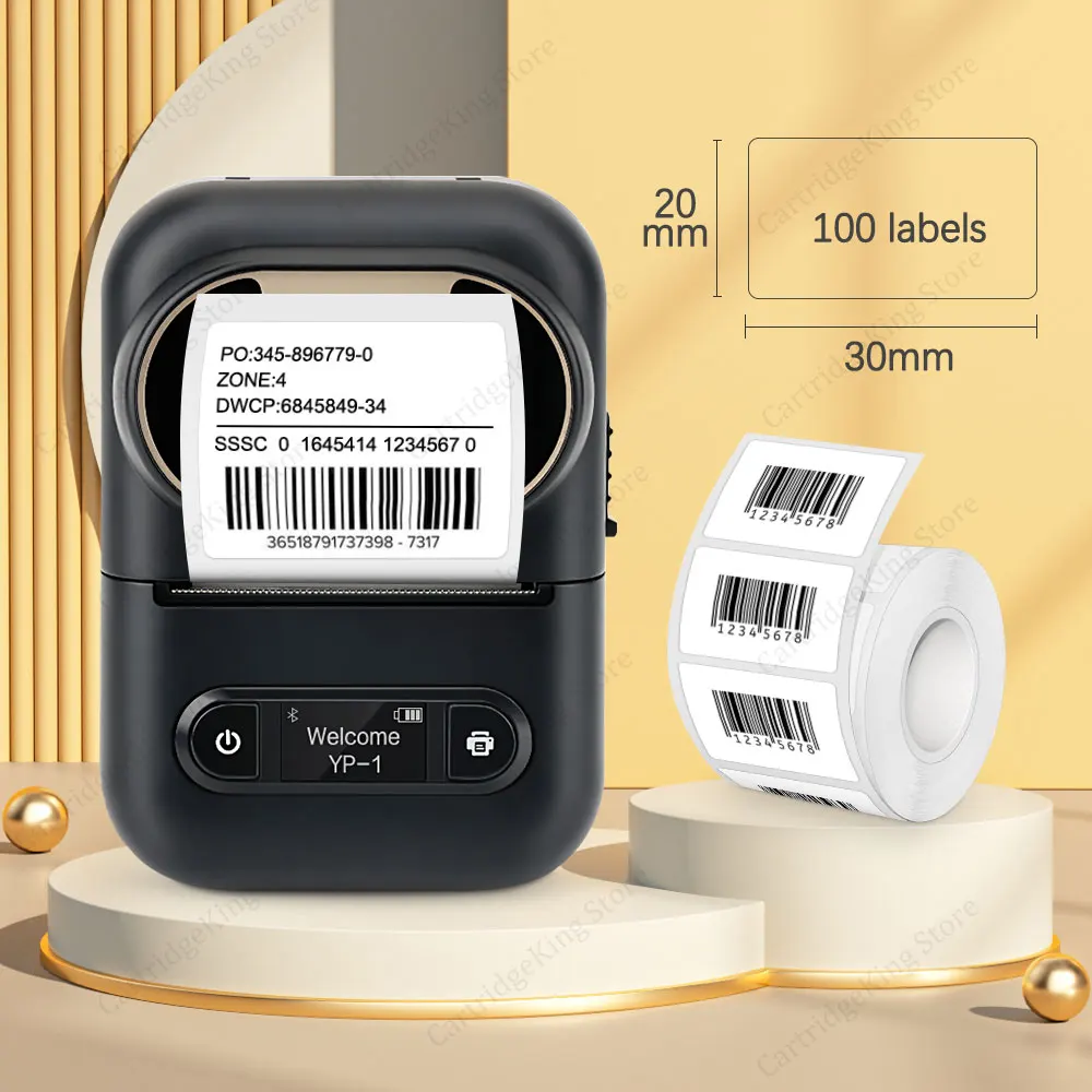 Label Printer Thermal Labeler Portable Bluetooth Clothing Tag Maker Mini  Sticker Machine 58mm US Plug 100‑240V - AliExpress