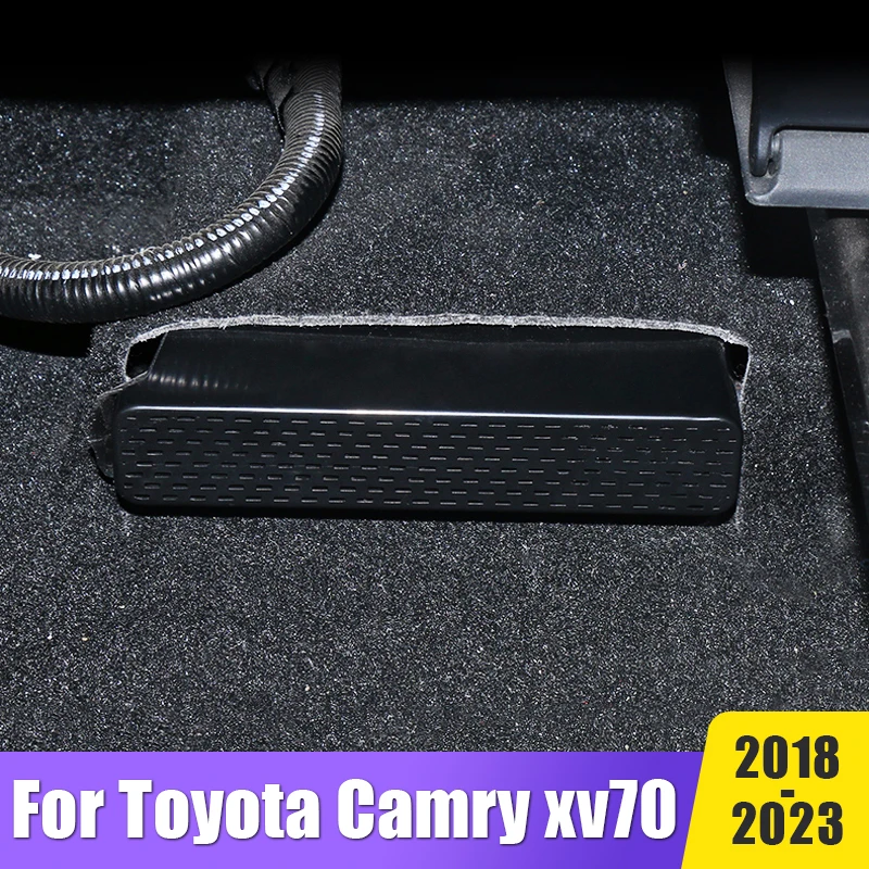 Car Air Outlet Vent Cover Dustproof ABS Back Seat Under Ventilation For Toyota Camry XV70 2018- 2020 2021 2022 2023 Accessories