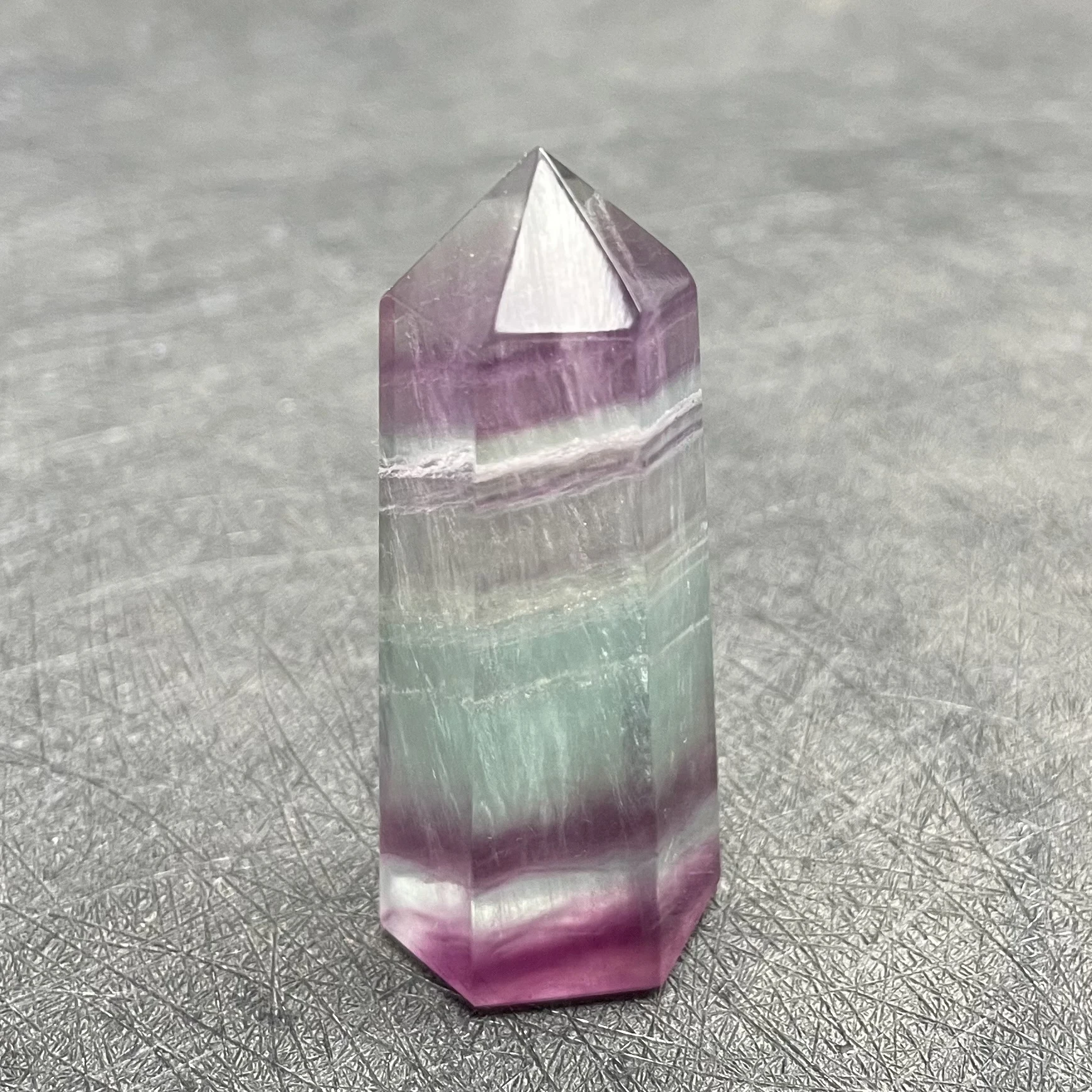 Natural Stone Fluorite Tower Polished Quartz Crystal Wand Point Reiki Healing Gift Room Colorful Decor Obelisk 6