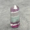 Natural Stone Fluorite Tower Polished Quartz Crystal Wand Point Reiki Healing Gift Room Colorful Decor Obelisk 6