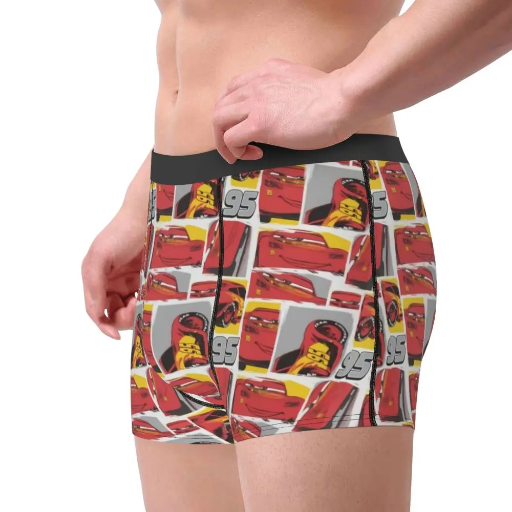 Custom Lightning McQueen Car Collage Boxers Shorts Men's Briefs Underwear Cool Underpants