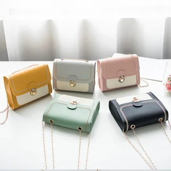 2026 New Small Chains PU Leather Crossbody Bags For Women Trend Hand Bag Female Causal Branded Shoulder Handbags Simple Bag