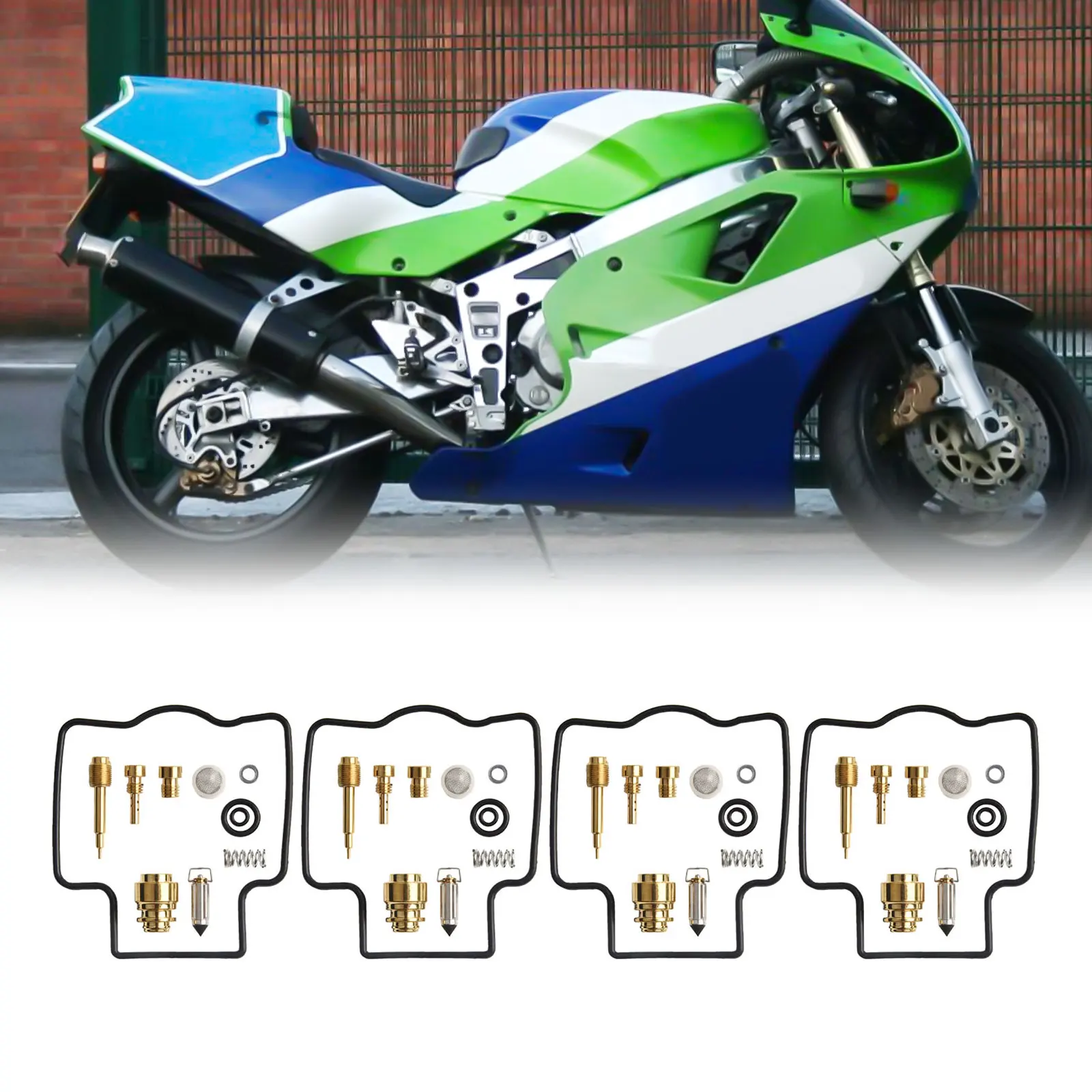 사진과 같이 색상 ZXR400 기화기 수리 경량 OEM 번호 고무 및 구리 소재 완전한 기화기