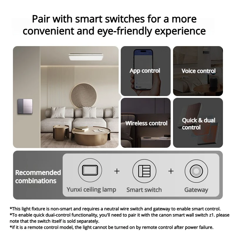 아카라 천장등 D1 비스마트 풀 스펙트럼 얇은 눈 보호 LED 조명 스마트 홈 거실등 저블루라이트