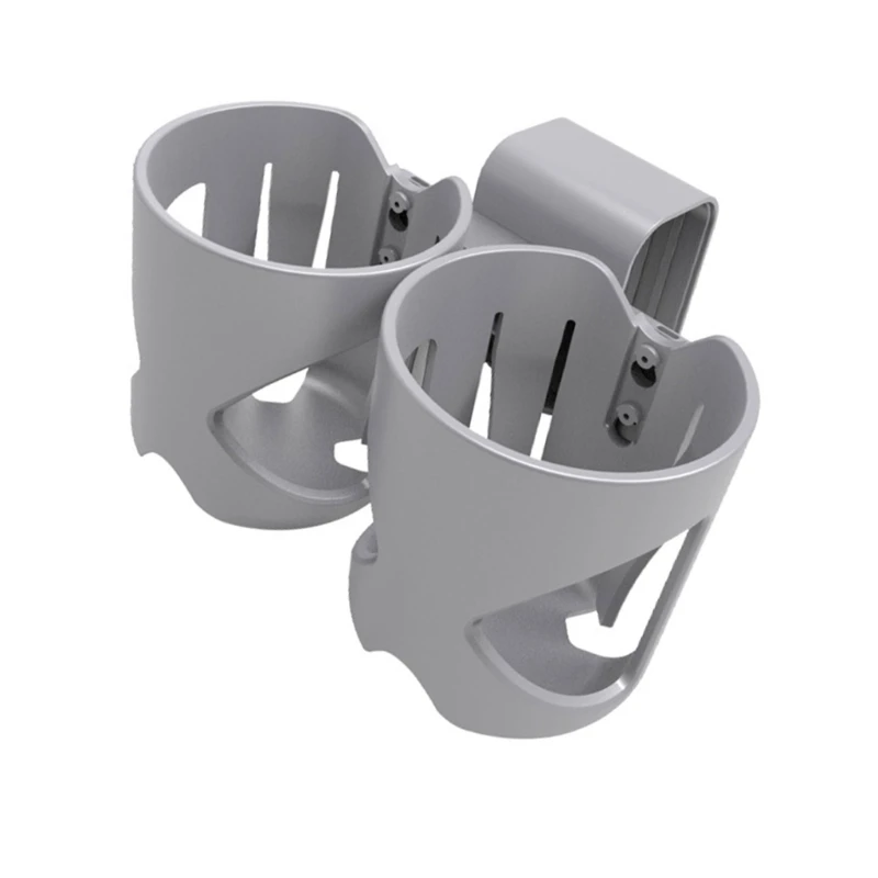 Universal Child Cup Holder 2-Slot Designing Organsier for Majority of Carseat Models and Baby Strollers Gray