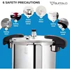 Buffalo 15 Quart Pressure Cooker Stainless Steel - Large Canning Pot with Lid for Home, Commercial Use - Easy to Clean 5