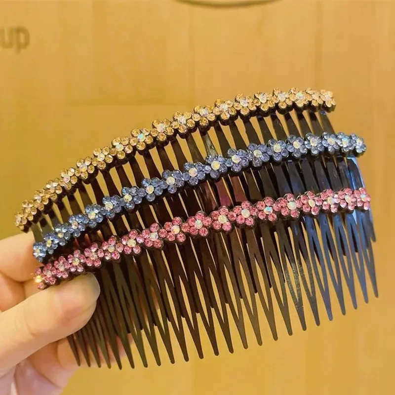 Capelli francesi pettine laterale Clip denti dritti ragazze forcine frangia pettine laterale velo da sposa pettine accessori per capelli copricapo