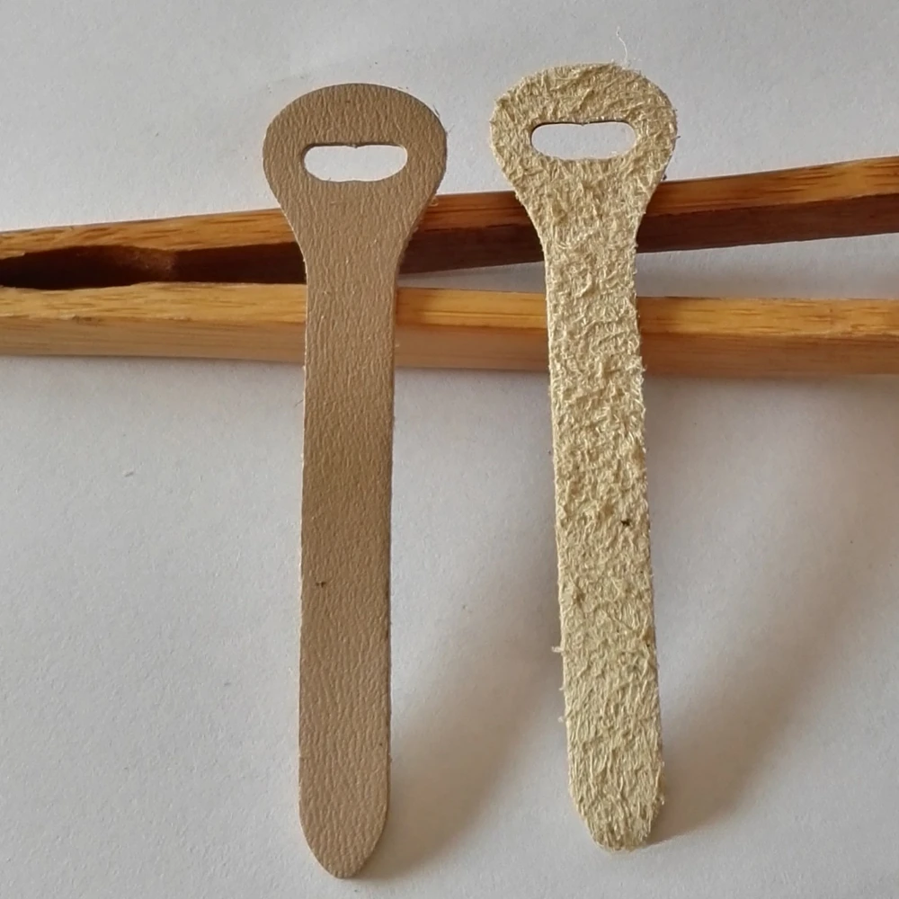 Set of 10 Chic Faux Leather Long Strip Zipper Pullers