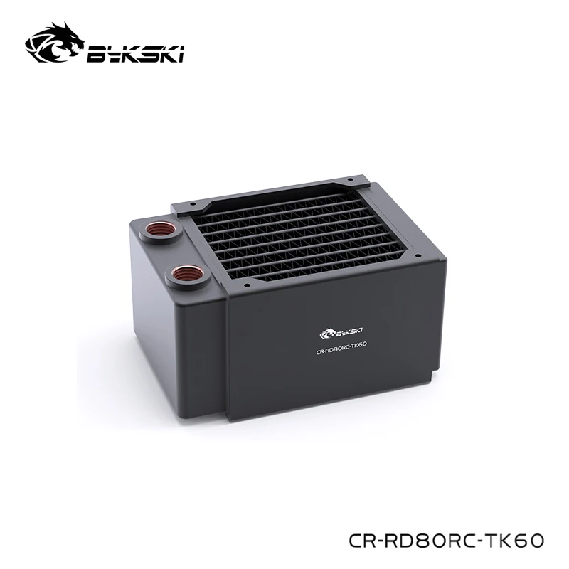 

Bykski Black Water Cooling 80mm Copper Radiator,About 60mm Thickness For Server 8cm Fan,CR-RD80RC-TK60