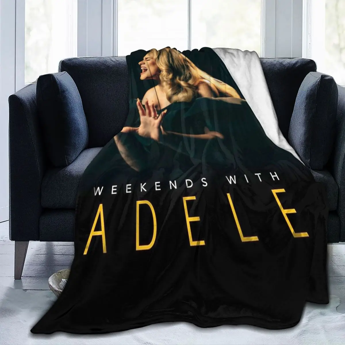 Multifunction Adele 2024 Album Tour Blanket Merch Bedding Decorative Cool Singer Throw Blanket Ultra-Soft Flannel for Car 5