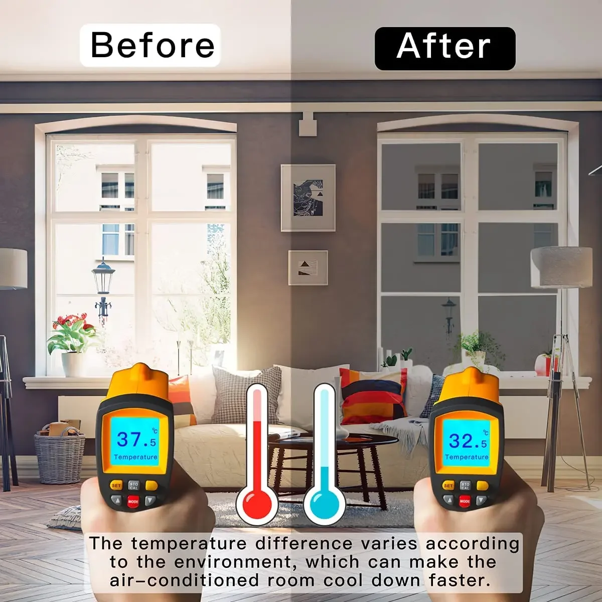 One Way Mirror Window Film Privacy Stained Glass Vinyl for Home Sun Blocking Self Adhesive Window Tint Anti UV Glass Sticker