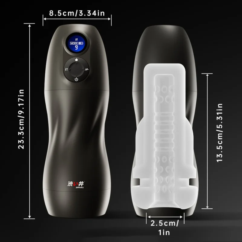 DRYWELL Smart Sex Robot for Men Vacuum Oral Sex Sucking Automatic Male Masturbator Heating and Moaning Adult Goods for Men male masturbator