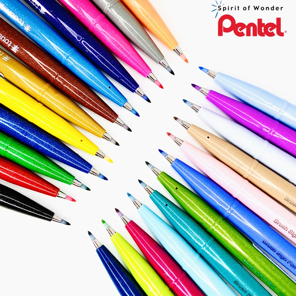 The New Colors of Pentel Brush Sign Pens - Happy Hands Project