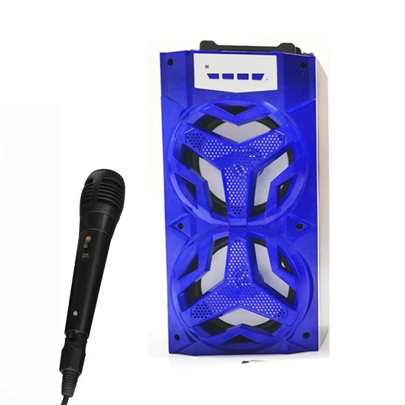 Karaoke Outdoor Portable Sound Box Speaker Wireless 10W Home Theater Bluetooth Party Speakers With Wired Microphone