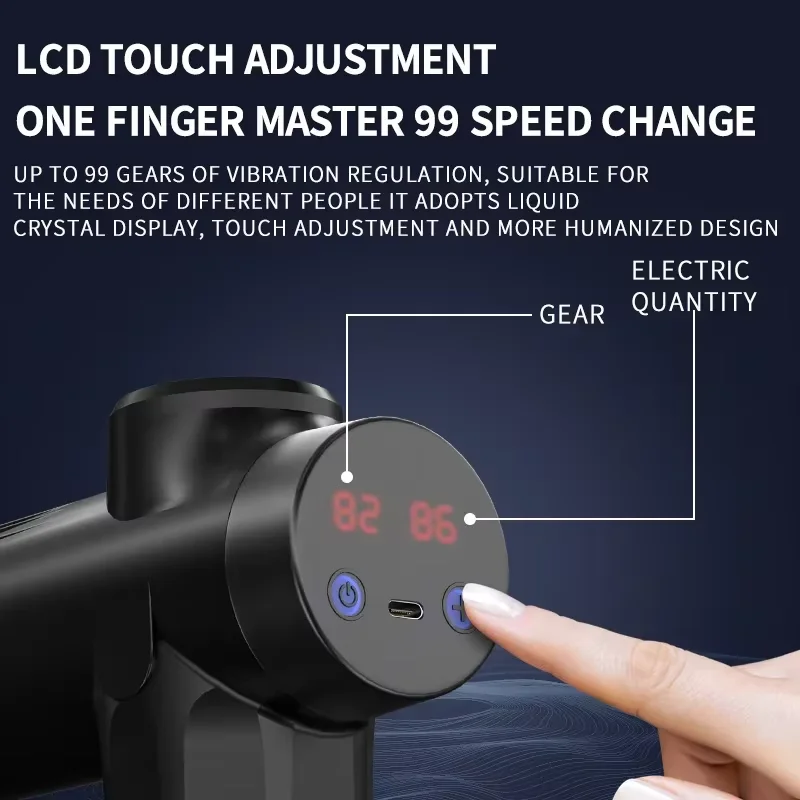 8821 Fascia Gun Relaxation of Muscles and High Frequency Vibration Deep Massage Instruments to Relieve Muscle Pain