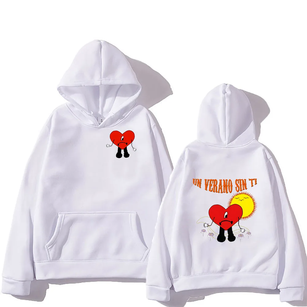 

Un Verano Sin Ti Bad Bunny Hoodie Men/Women Long Sleeve Fleece Sweatshirt Kpop Harajuku Unisex Cartoon Pullovers Hip Hop Hoodies