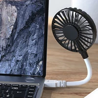 USB Fan 5V 1A Small Personal Fan Flexible Neck for Laptop or PC Multipurpose,Mini Portable Summer USB Fan  Bendable Cable 2