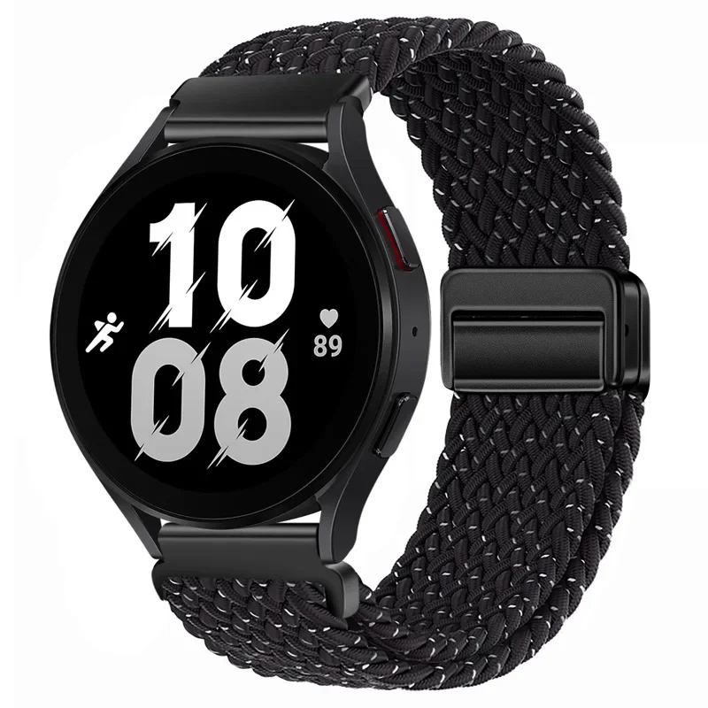 Braided Nylon Magnetic Watch Strap - 20/22mm, Comfortable Bracelet Design