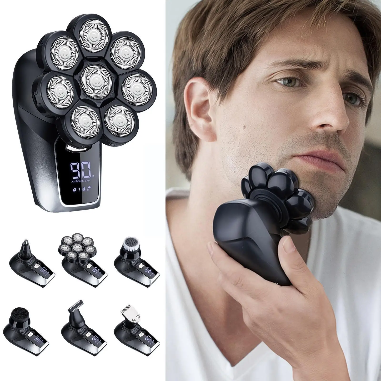 

Бритва Мужская аккумуляторная, водонепроницаемая, с зарядкой от USB