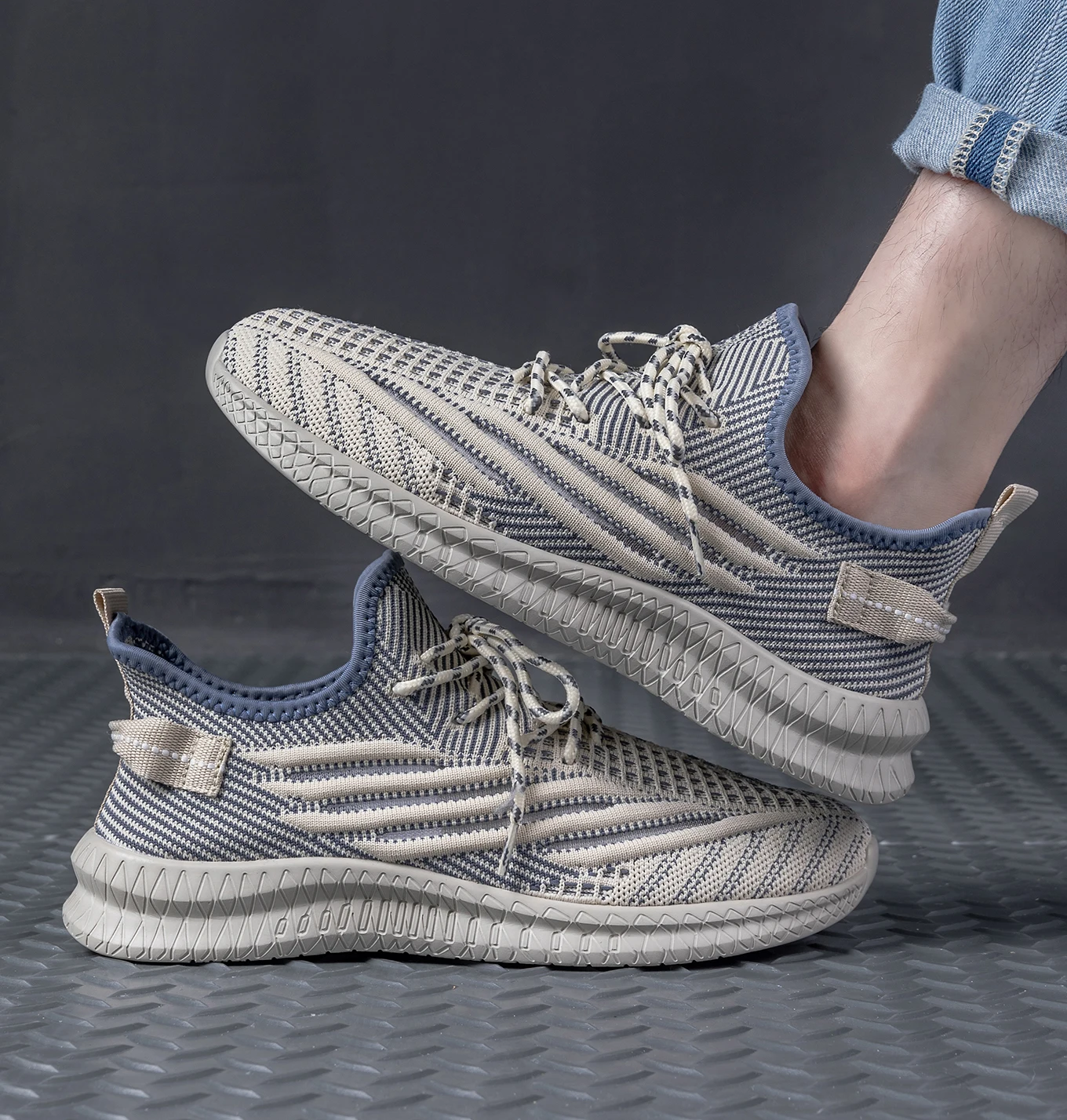 2023 Mesh Men casual shoes Summer Breathable Sneakers Comfortable Lightweight Walking Footwear Male Running Sport Shoes 2