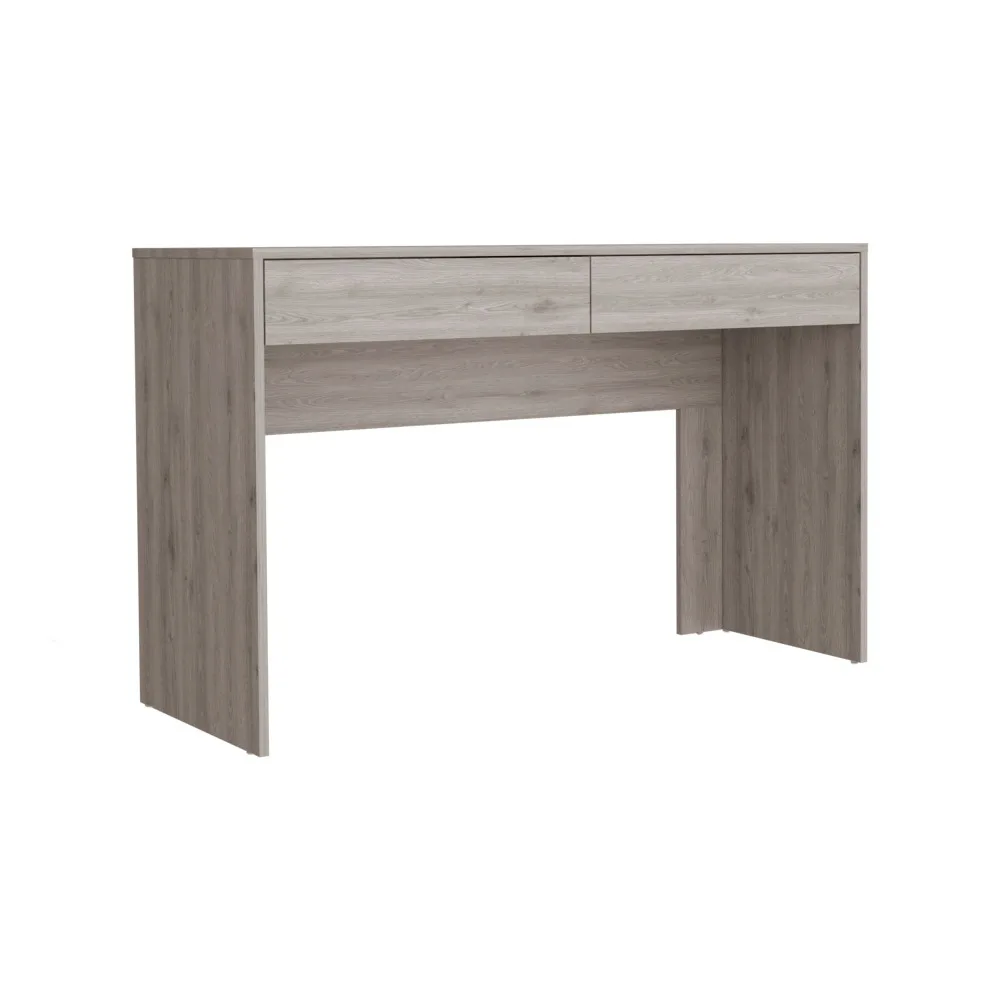 Computer Desk Aberdeen, Two Drawers, Designed with Black, Smokey Oak or Light Gray Manufactured Wood FinishComputer Desks 5
