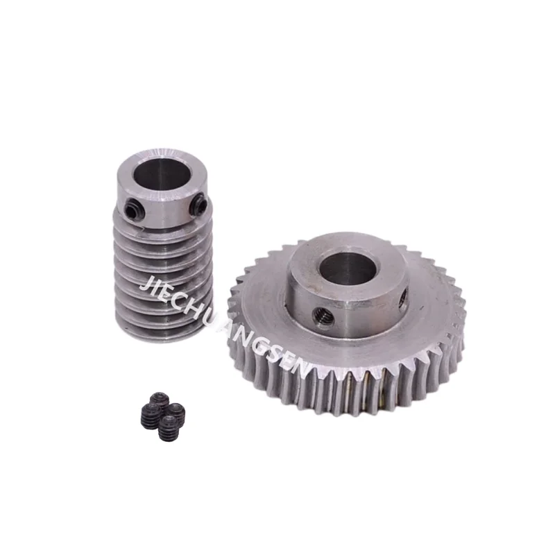 Motor Gear Transmission Gear 1M Modulus Worm Gear Ratio 5/20/30/40/50/60 Teeth Turbine Worm