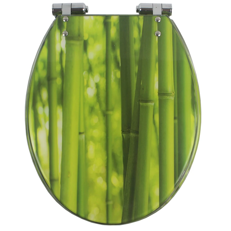 Unique Resin Toilet Cover Beautiful Design Toilet Seat Cover Thickened Toilet Cover Stainless Steel Slow Down Toilet Cover