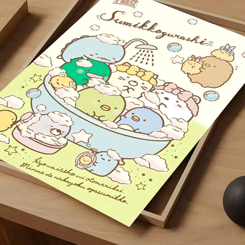 Anime S-Sumikko Gurashi Poster, wasserdicht, Vintage-Filmposter, hochwertiger Wandkunstdruck für Raumdekoration, Geschenk – Detail 10