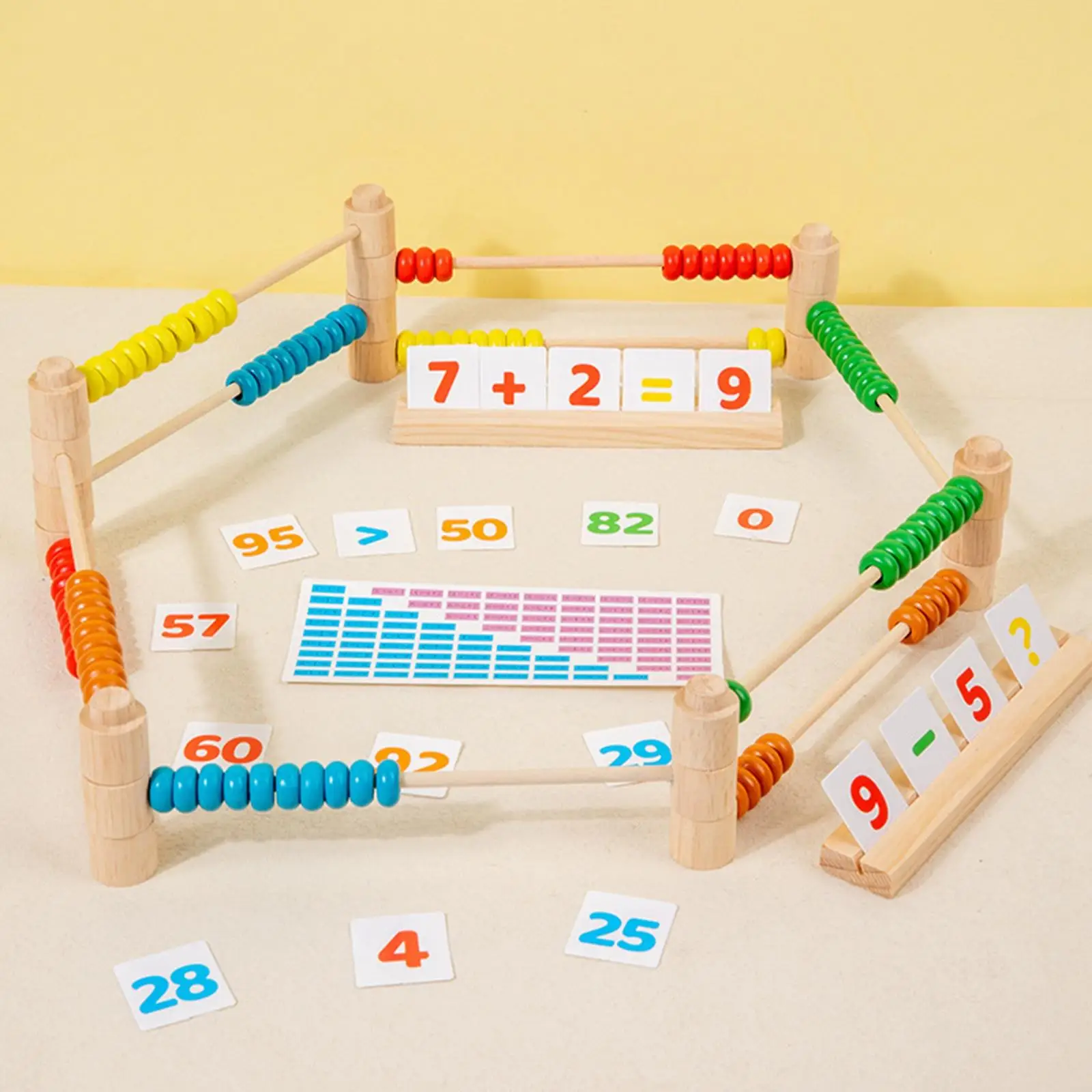Wooden Abacus for Kids Developmental Gift Counting Sticks Math Toy for 2 3 4 5 6 Years Old Toddlers Girls Elementary Kids Boys Wooden Abacus for Kids Developmental Gift Counting Sticks Math Toy for 2 3 4 5 6 Years Old Toddlers Girls Elementary Kids Boys