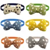 50pcs Cute Dog Bowties Adjustable Pet Bowties Dot Style Dog Bow Handmade Pet Collar for Small Dogs Cats Pet Grooming Accessories 1