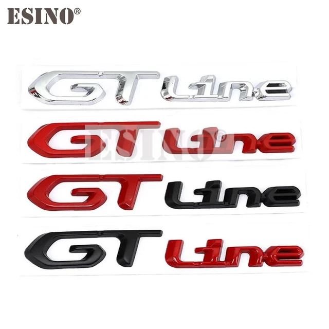 The 208peugeot Gt Line 3d Chrome Emblem - Zinc Alloy Car Badge For 208 308  508 3008 5008