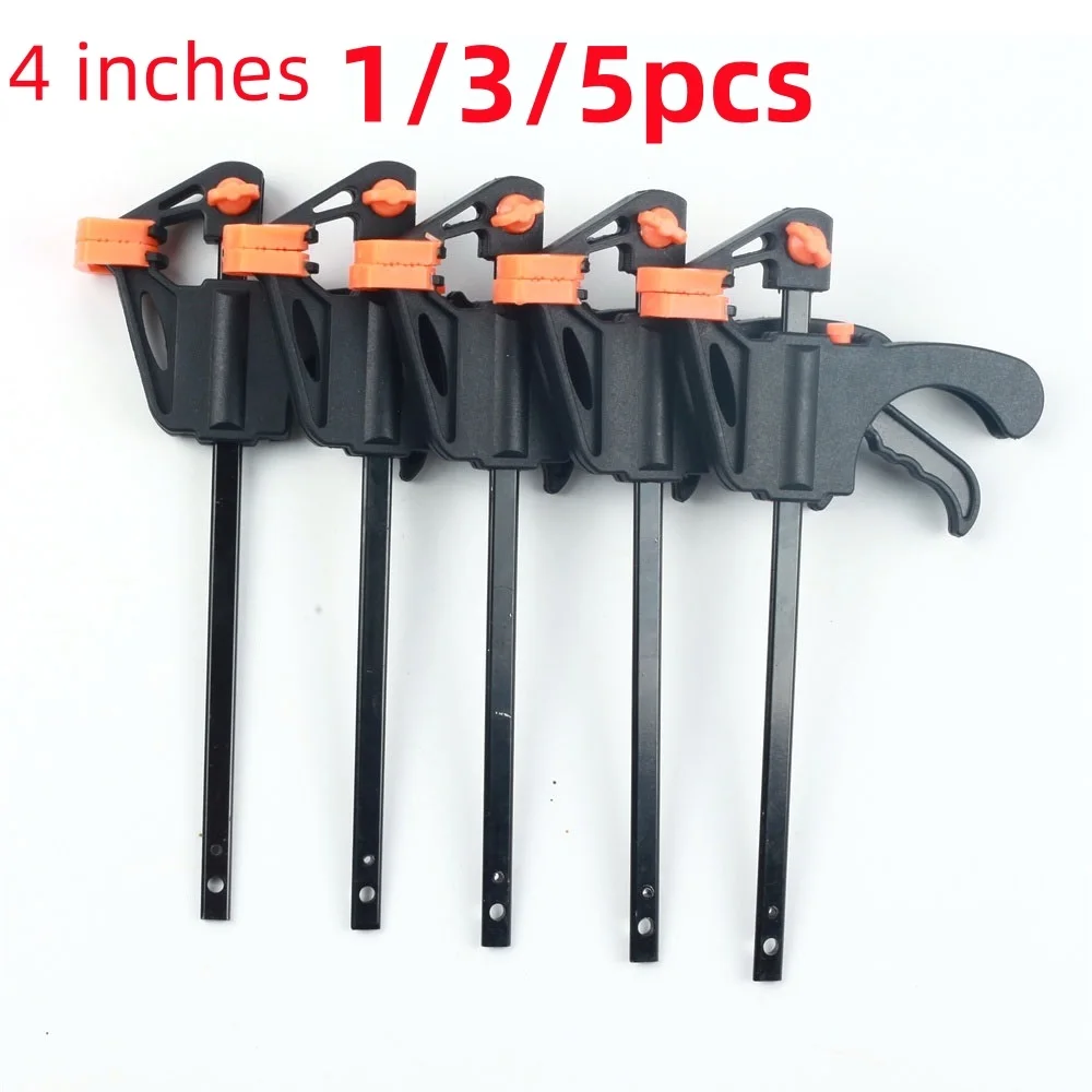 4Inch Quick Ratchet Release Speed Squeeze Wood Working Work Bar Clamp Clip Kit Spreader Gadget Tool DIY Hand Woodworking Tools 4inch quick ratchet release speed squeeze wood working work bar clamp clip kit spreader gadget tool diy hand woodworking tools