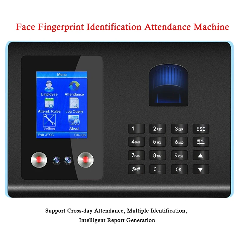 

Free Installation Of Software Face And Fingerprint Employee Attendance Equipment Recorder Businessl Face Recognition Device