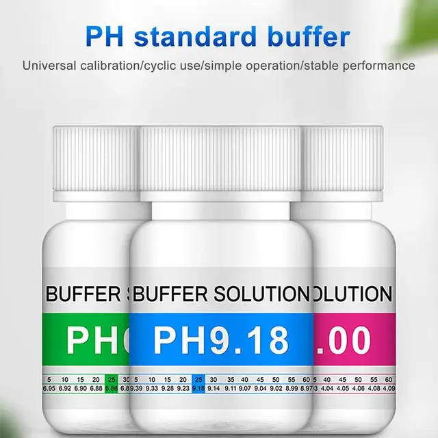 50 Ml Ph -Oldat Puffer Kalibrálásának Újrafelhasználható Ph4.00/ Ph6,86/ 9,18Ph -Tesztmérő Mérőszáma Kalibrációs Pont - Image 2