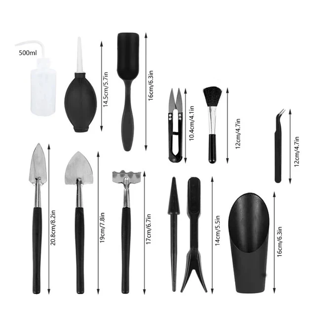 13Db Zamatos Szerszámkészlet Átültetés Kerti Kézi Szerszám Növény Virág Bonsai Szerszámok Otthoni Beltéri Nyíró Kellékek - Image 6