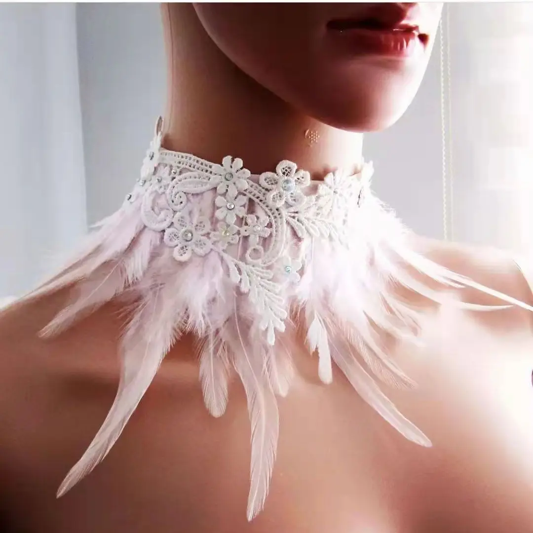 Rooster Feathers 2Meter Pink Feather Trims Clothing Dress Sewing Accessory Ribbon Wedding Carnival Decoration 10-15CM