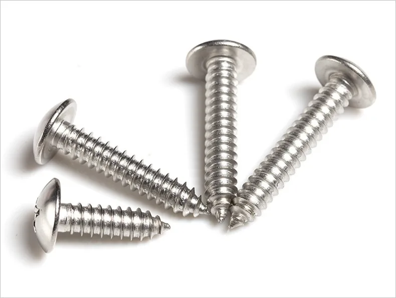 Description Picture 6 of item20pcs Sheet Metal Screw, 304 Stainless Steel M3-M6, Phillips Drive Self Tapping Screw, Round Head Wood Screw, Bright Finish,