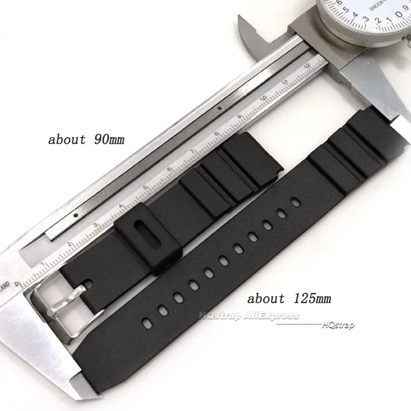 Enhanced Waterproof Silicone Watch Strap - Men's & Women's Sizes