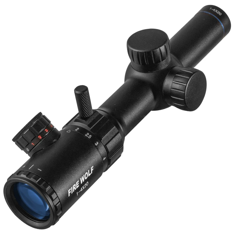 FIRE WOLF ショートスコープスコープ 1-4ｘ20  マウント付属 Amazon.co.jp: FIRE WOLF ライフルスコープ 1-4x20 ショート