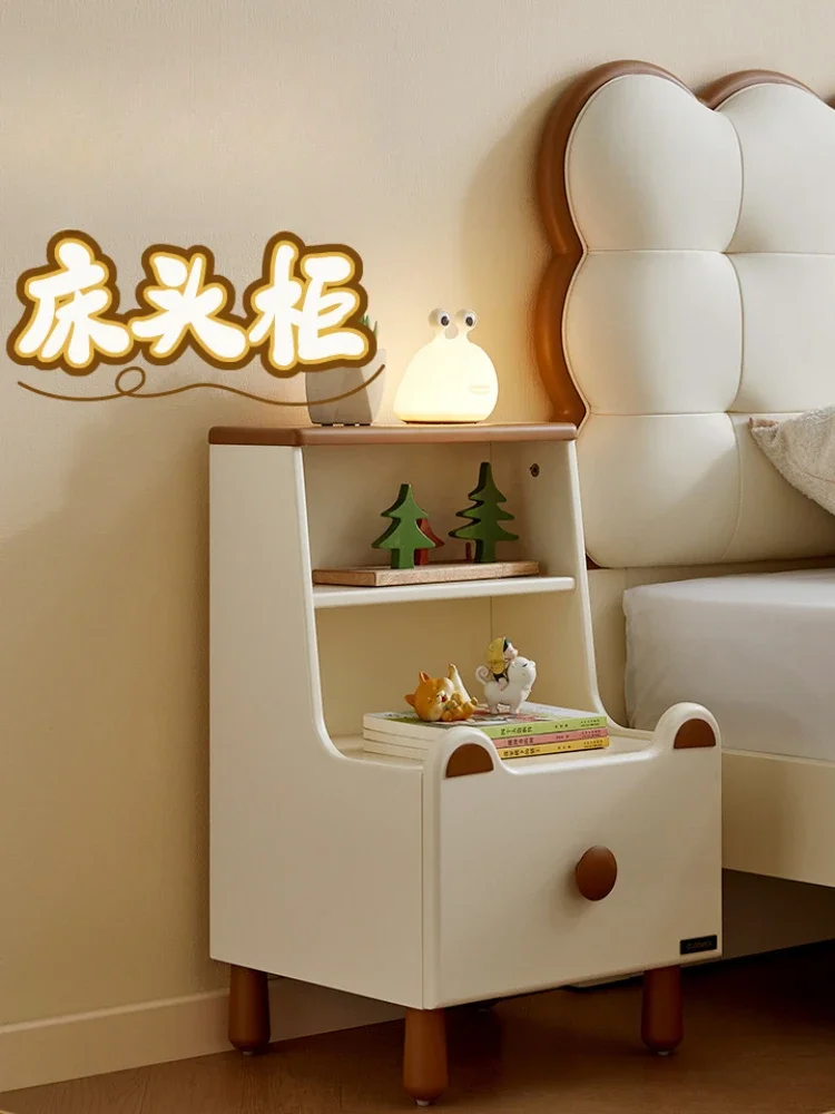 Children's bedside table Bedroom multi-partition storage Bedside chest of drawers
