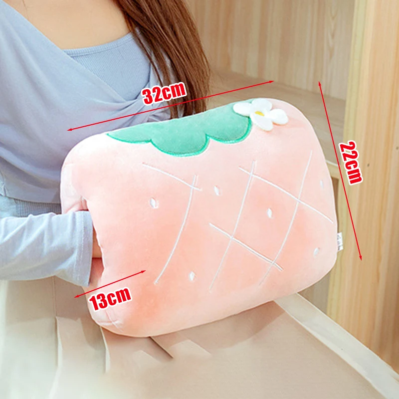 Cartoon Plush  Pillow Stuffed Hand Cushion Home Office Car Travel Warmer Winter Plush Toy Students' Nap 3