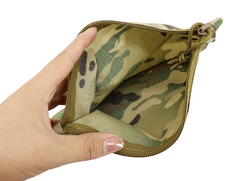 Tactical Portable Stationery Pen Bag Outdoor EDC Tool Storage Pouch Commuter Coin Wallet 6