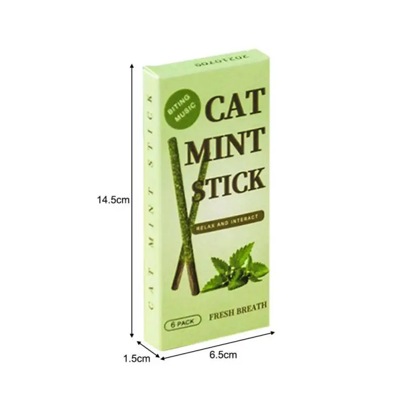 Healthy Cat Catnip Toys Cat Mint Stick Natural Silvervine Catnip Toys Kittens Teeth Cleaning Safe Cat Stick Treat Pet Product images - 6