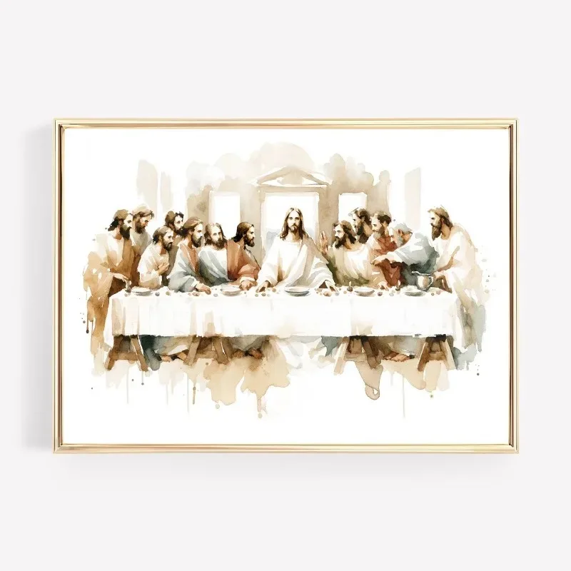Christian Bible Verse Shepherd Faith Sketch Jesus Posters Printing Decor Canvas Painting Living Room Bedroom Wall Art Home Decor