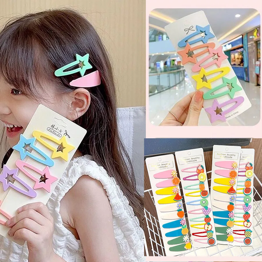 Children's Hairgrip Triangle Hairpin Bangs Hair Clip Simple Princess Hair for Girls Hair Accessories Bangs Side Baby Clip
