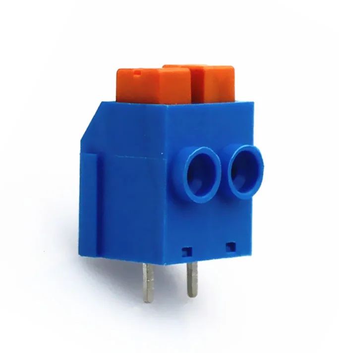 50PCS DG390 5.0 Blue terminal block KF390 5.0mm 2P 3P wire connectors din rail terminal block