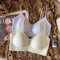 Summer Thin Ultra-thin Ice-skinned Thin Shimmering Shoulder Strap Underwear for Women Without Marks and Beautiful Back Bra - Image 3