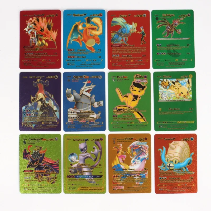 Gold Pokemon cards Pikachu