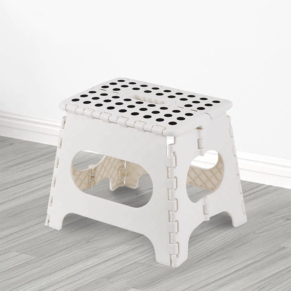 Folding Step Stool Portable Lightweight Plastic 27CM Height Adults Kids Kitchen Bathroom Bedroom